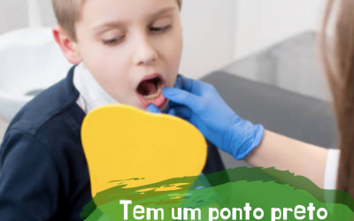 Tem um ponto preto no dente do meu filho!